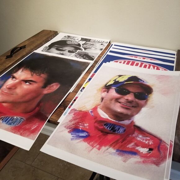 JEFF GORDON NASCAR LOT 29 ART PRINTS PRICE IS FOR ALL